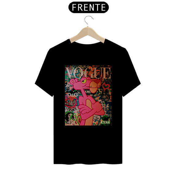 Camiseta Prime Unissex Pantera Cor de Rosa - Atena™