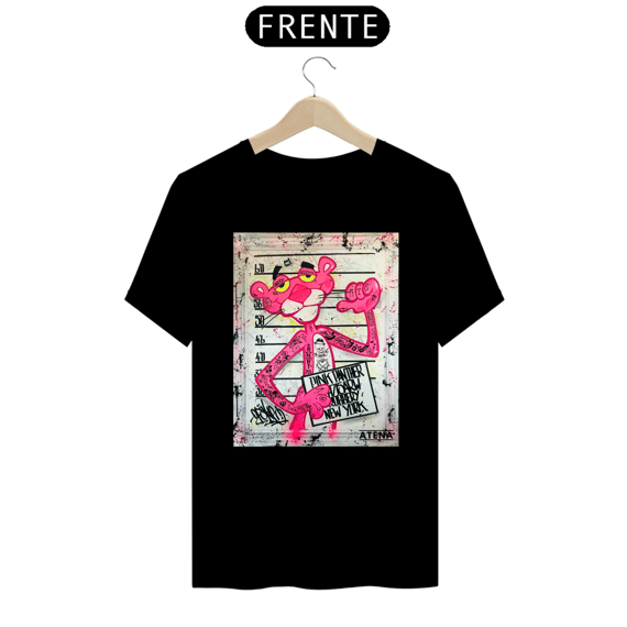 Camiseta Prime Unissex Pantera Cor de Rosa - Atena™