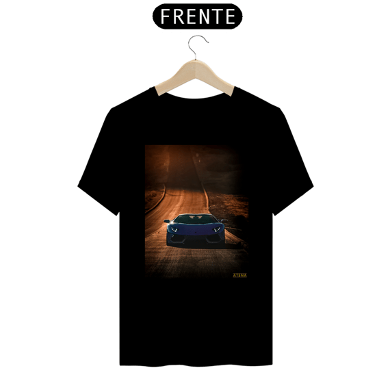 Camiseta Premium Masculina Lamborghini Aventador On The Road - Atena™