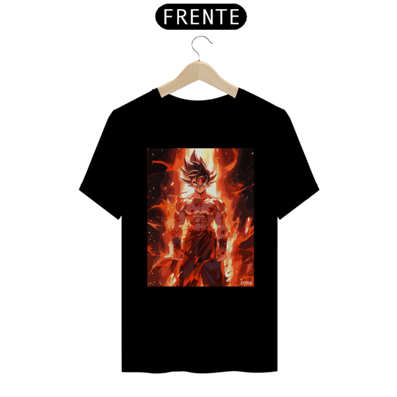 Camiseta Premium Unissex Goku on Fire - Atena™