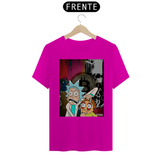 Nome do produto Camiseta Premium Unissex Rick And Morty Bitcoin - Atena™