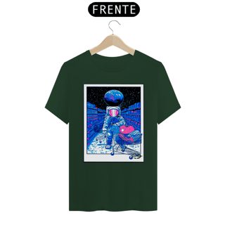 Nome do produto Camiseta Unissex Astronauta no Supermercado - Atena™