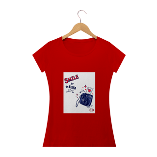 Nome do produto Camiseta Feminina Smile To The Camera - Atena™
