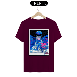 Nome do produto Camiseta Unissex Astronauta no Supermercado - Atena™