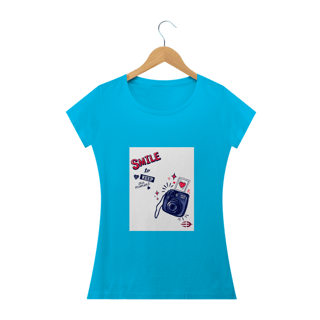 Nome do produto Camiseta Feminina Smile To The Camera - Atena™