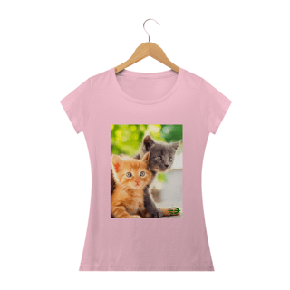 Nome do produto Camiseta Feminina Baby Cats - Atena™