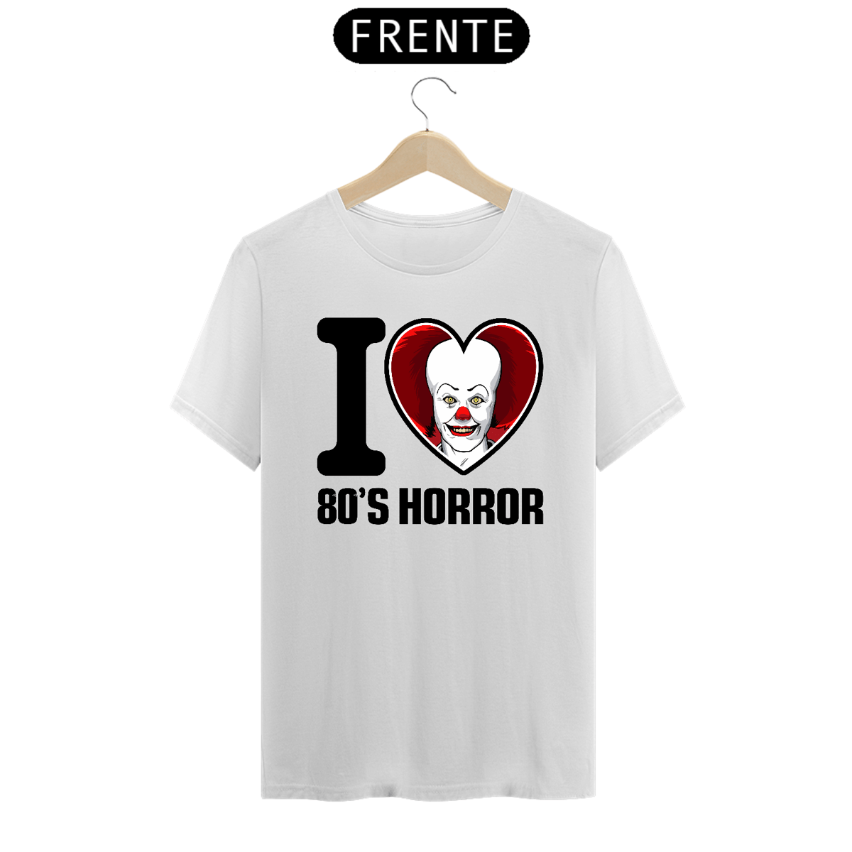 Nome do produto: Camiseta I Love 80\'s Horror