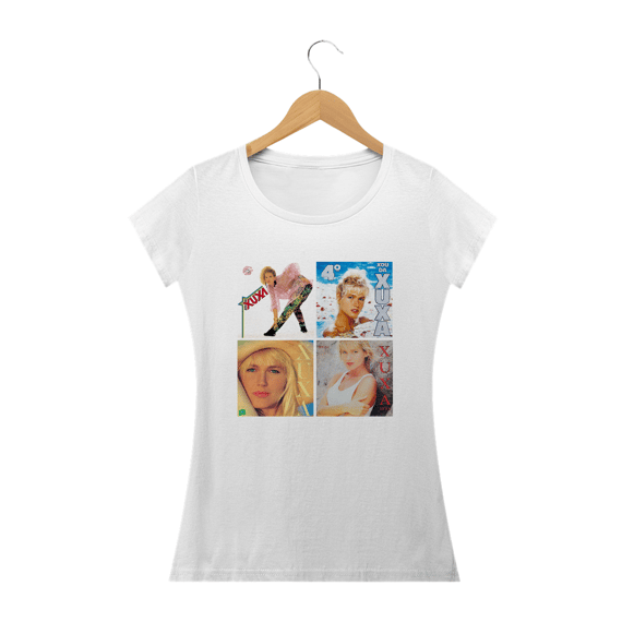 Camiseta Babylook Xuxa Discos
