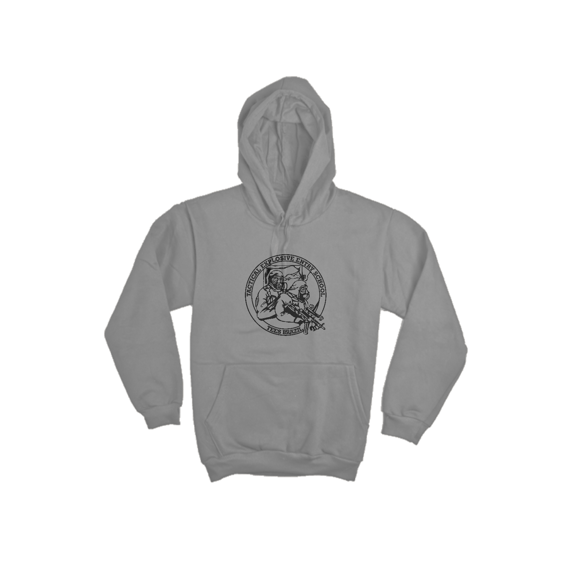 Moletom Canguru Tees Frontal Cinza