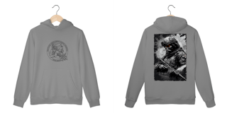 Nome do produto Moletom Canguru Skull Warrior (Frente/Verso)