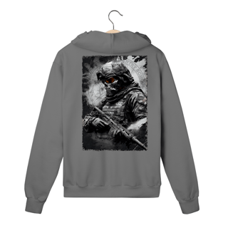 Nome do produto Moletom de ziper Skull Warrior (somente verso)