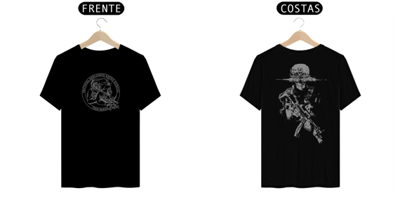 camiseta Night Vision Skull TEES (frente e verso)