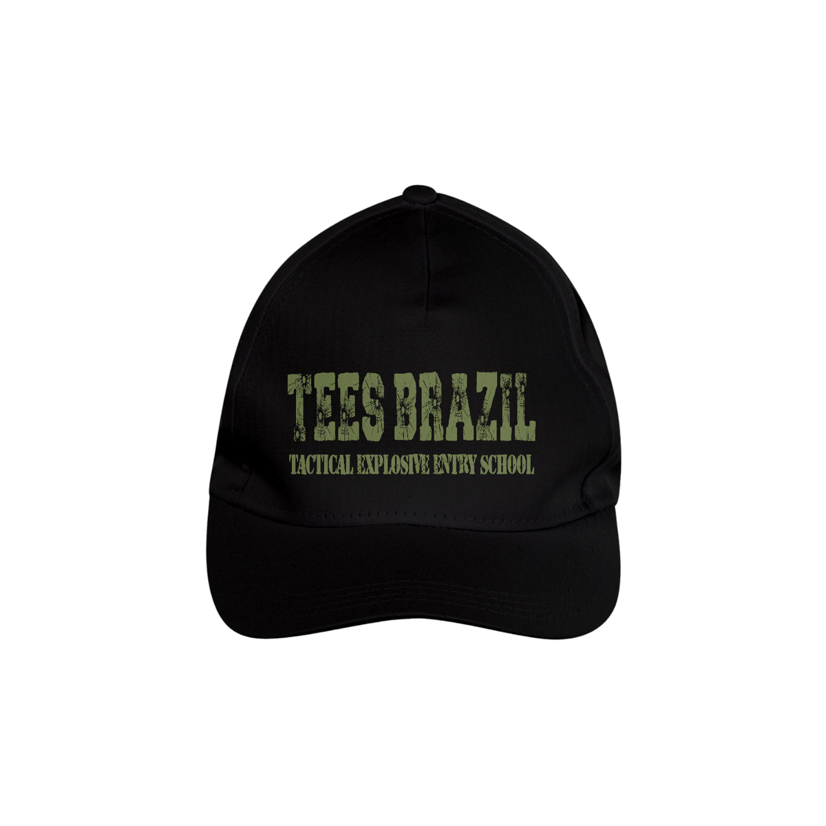 Nome do produto: Boné Premium TEES BRAZIL (Full tecido, Preto)