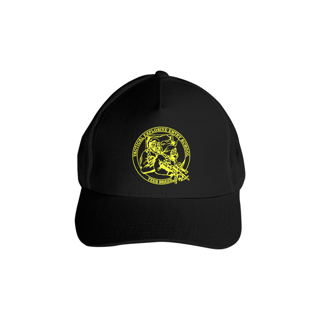 Nome do produto Boné Trucker de tela TEES (preto/amarelo)