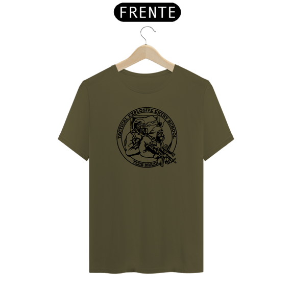 Camiseta TEES (Verde oliva, Marrom e Marfim)