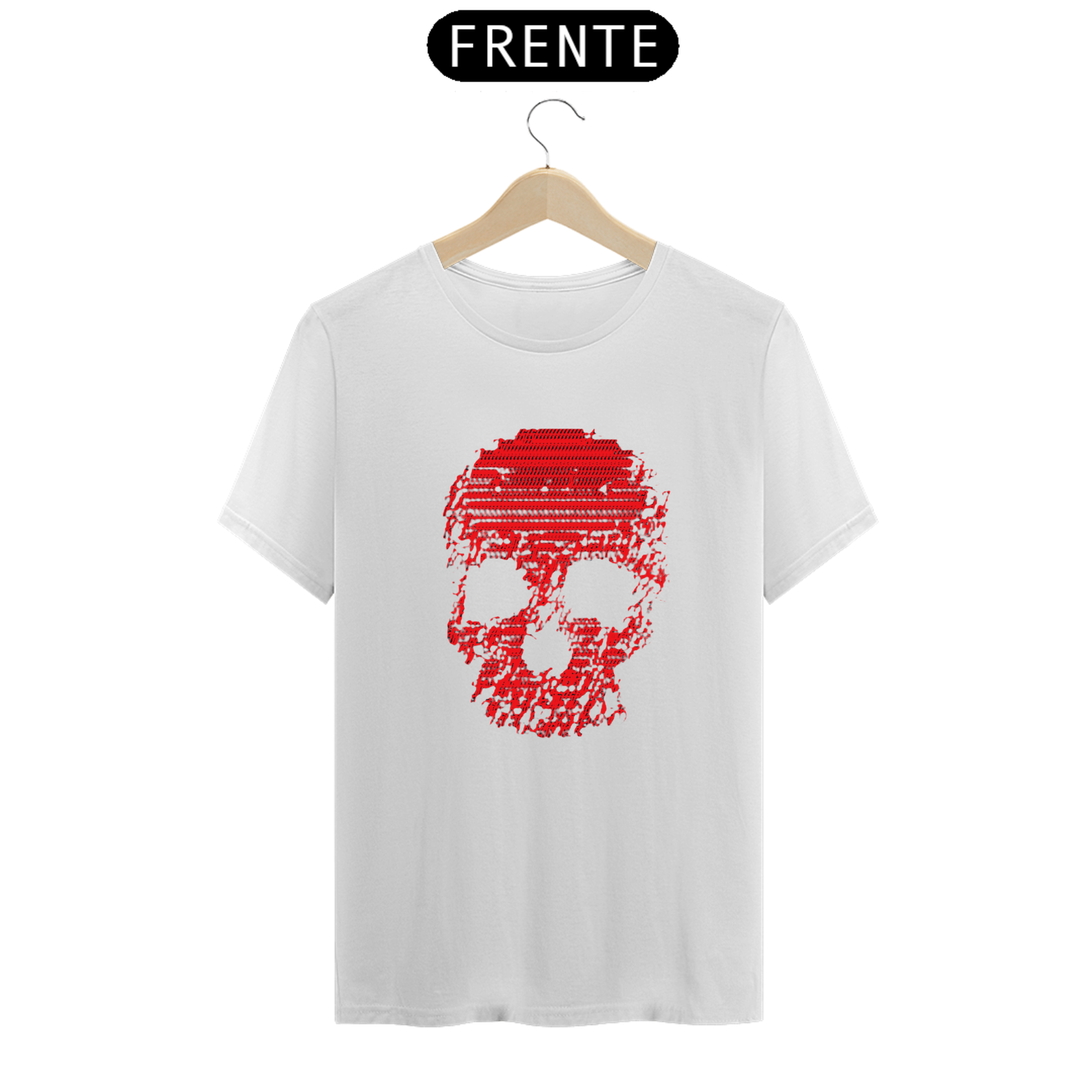 T-SHIRT DARK RED SKULL