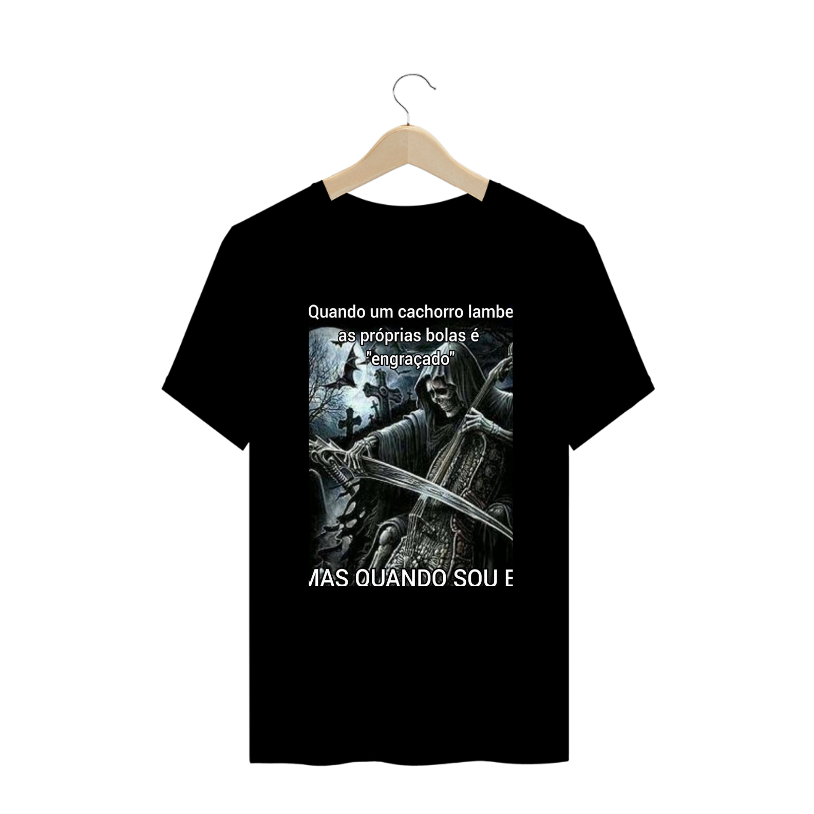 Camiseta edição especial MEME da caveira ( PLUZ SIZE)