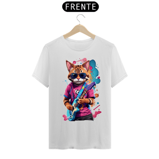 Nome do produto T-shirt Cat - Guitar