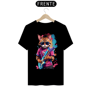 Nome do produto T-shirt Cat - Guitar