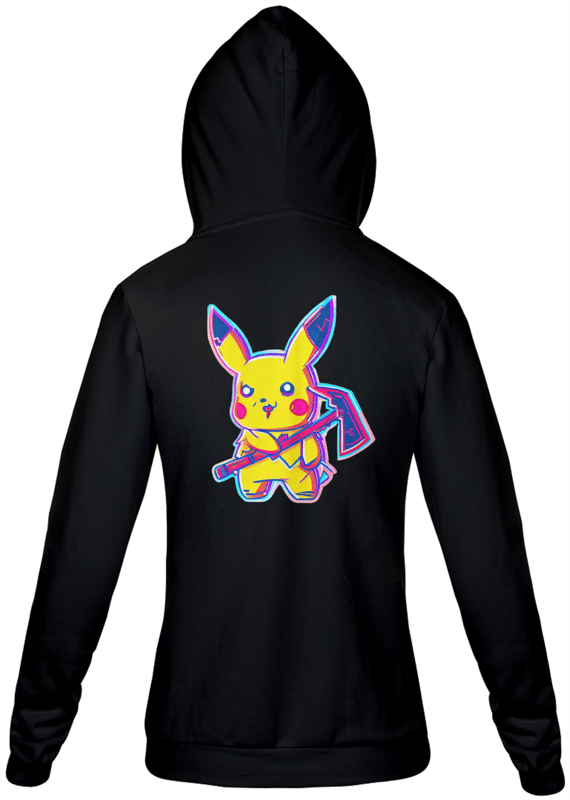 Moletom Zíper Pikachu Assassino