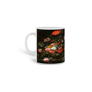 caneca floral 