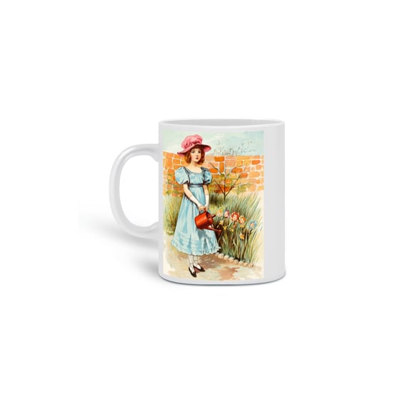 caneca criança vintage 