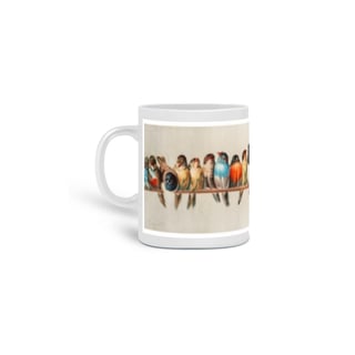 Nome do produto caneca passarinhos