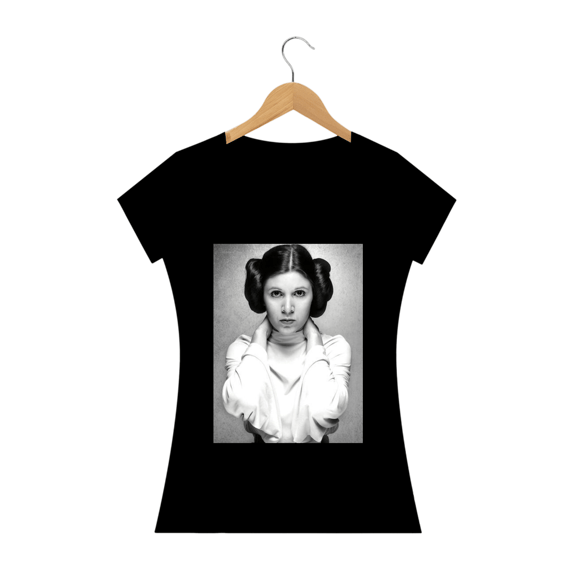 camiseta feminina  princesa Leia 