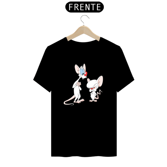 camiseta masculina pink e cerebro 