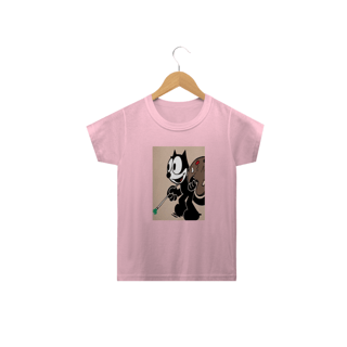 Nome do produto camiseta infantil gato felix 