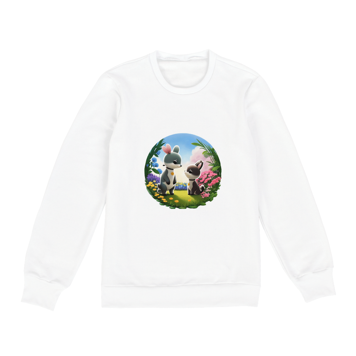 Nome do produto: Moletom Jardim Encantado  Branco