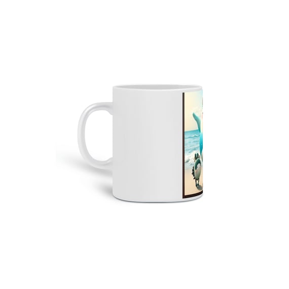 Caneca Tolitties na Praia