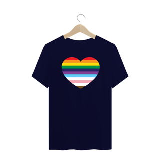 Nome do produto Camiseta Plus Pride Heart 
