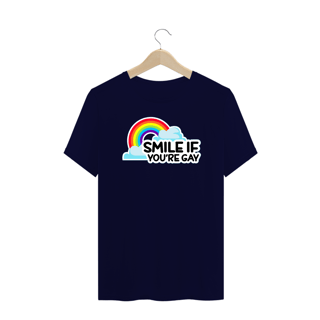 Nome do produto Camiseta Plus Smile if you're Gay