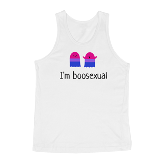 Regata Boosexual Branca/Cinza