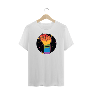 Nome do produto Camiseta Plus Punho Pride (cores)