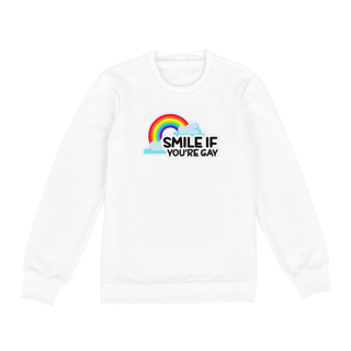 Nome do produto Moletom Classic Smile if you're Gay