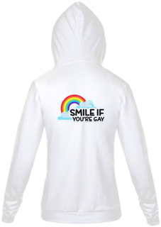 Nome do produto Moletom Ziper Smile if you're Gay