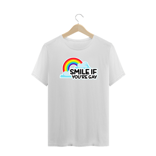 Nome do produto Camiseta Plus Smile if you're Gay