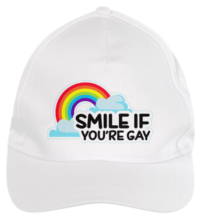 Nome do produto Boné de Brim Smile if you're Gay