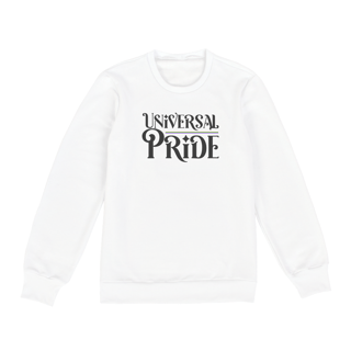 Nome do produto Moletom Classic Universal Pride (Branco/Cinza)
