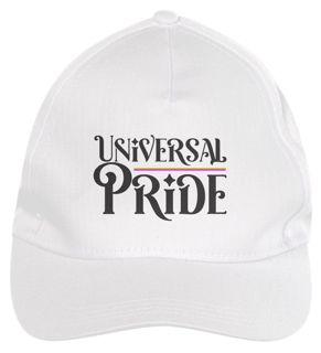 Nome do produto Boné de Brim Universal Pride (Branco/Verm/Rosa/Preto)