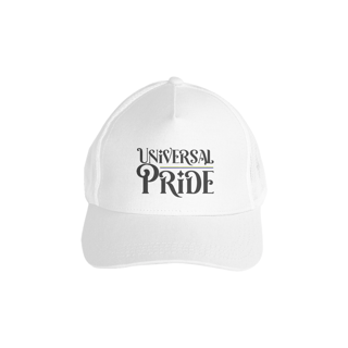 Nome do produto Boné de Tela Universal Pride (Branco/Verm/Rosa/Preto)