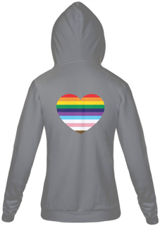 Nome do produto Moletom Ziper Pride Heart 