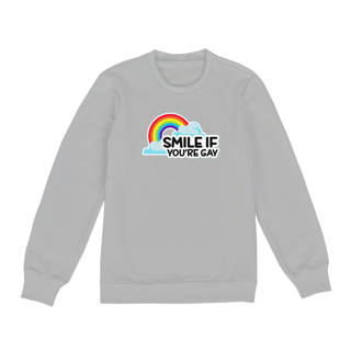 Nome do produto Moletom Classic Smile if you're Gay