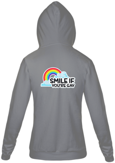 Nome do produto Moletom Ziper Smile if you're Gay