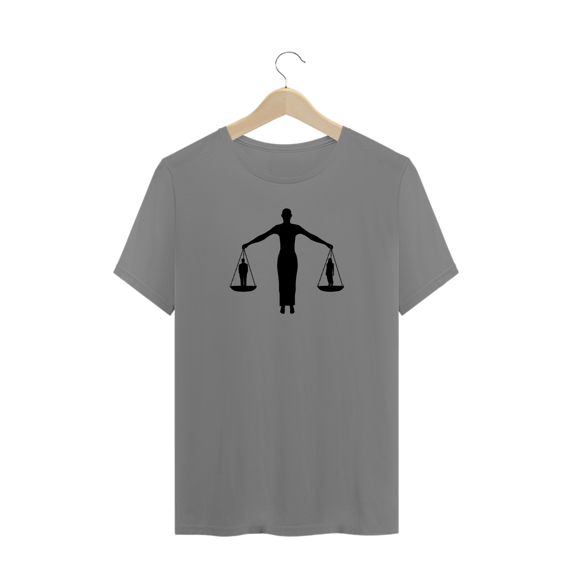 Camiseta Plus Balanço da Igualdade (Azul/Branco/Cinza)