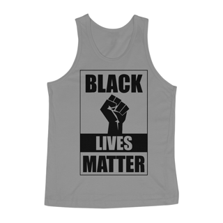 Nome do produto Regata Black Lives Matter (Cinza/Branco)