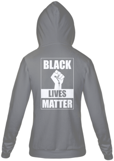 Nome do produto Moletom Ziper Black Lives Matter (Cinza/Preto)