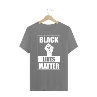 Nome do produto Camiseta Plus Black Lives Matter (Cinza/Preto)